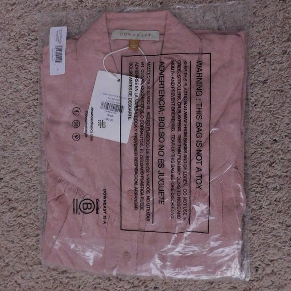 DownEast Pink Ruffle Blouse - Picture 4 of 9
